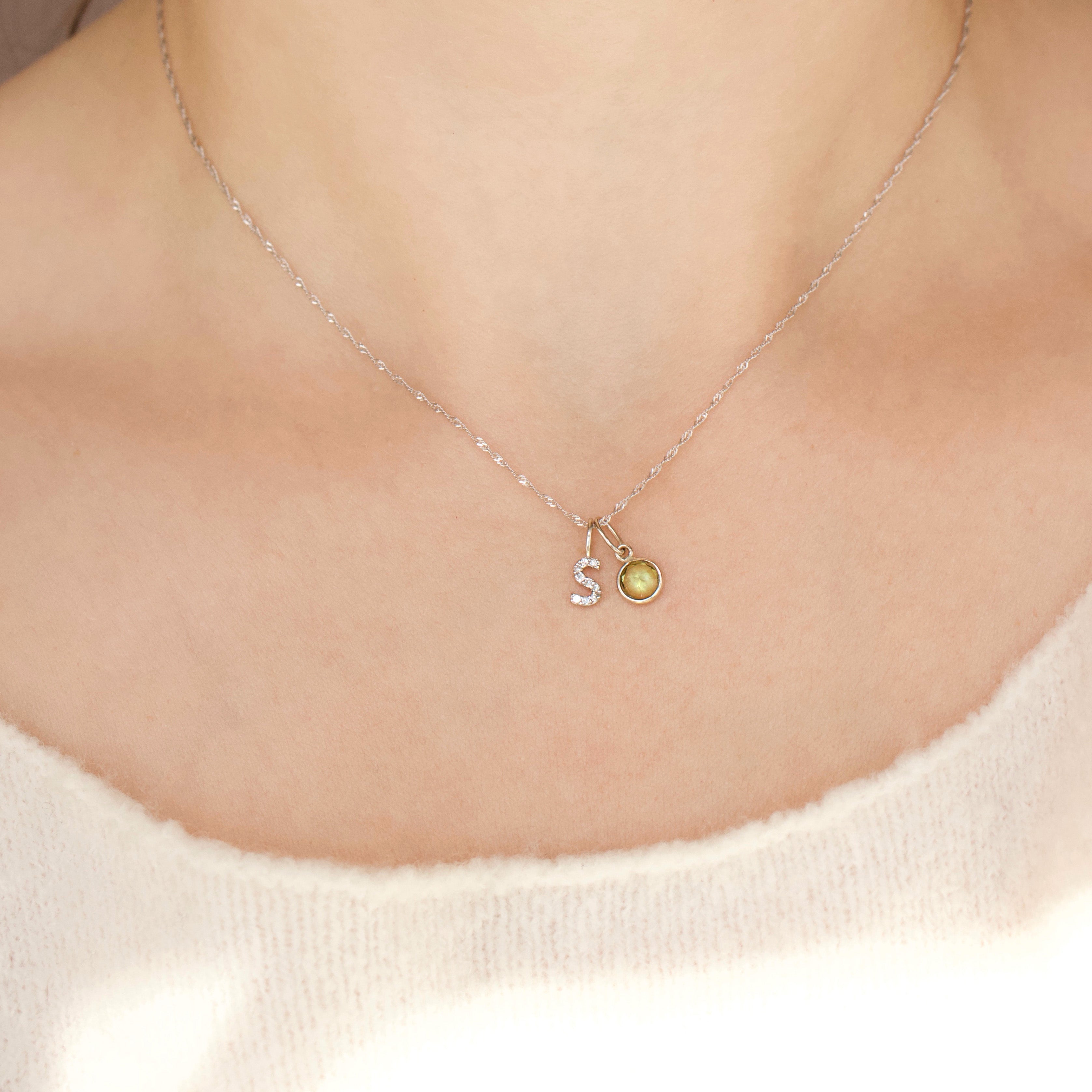 Treasured Diamond Initial Charm Secondary image