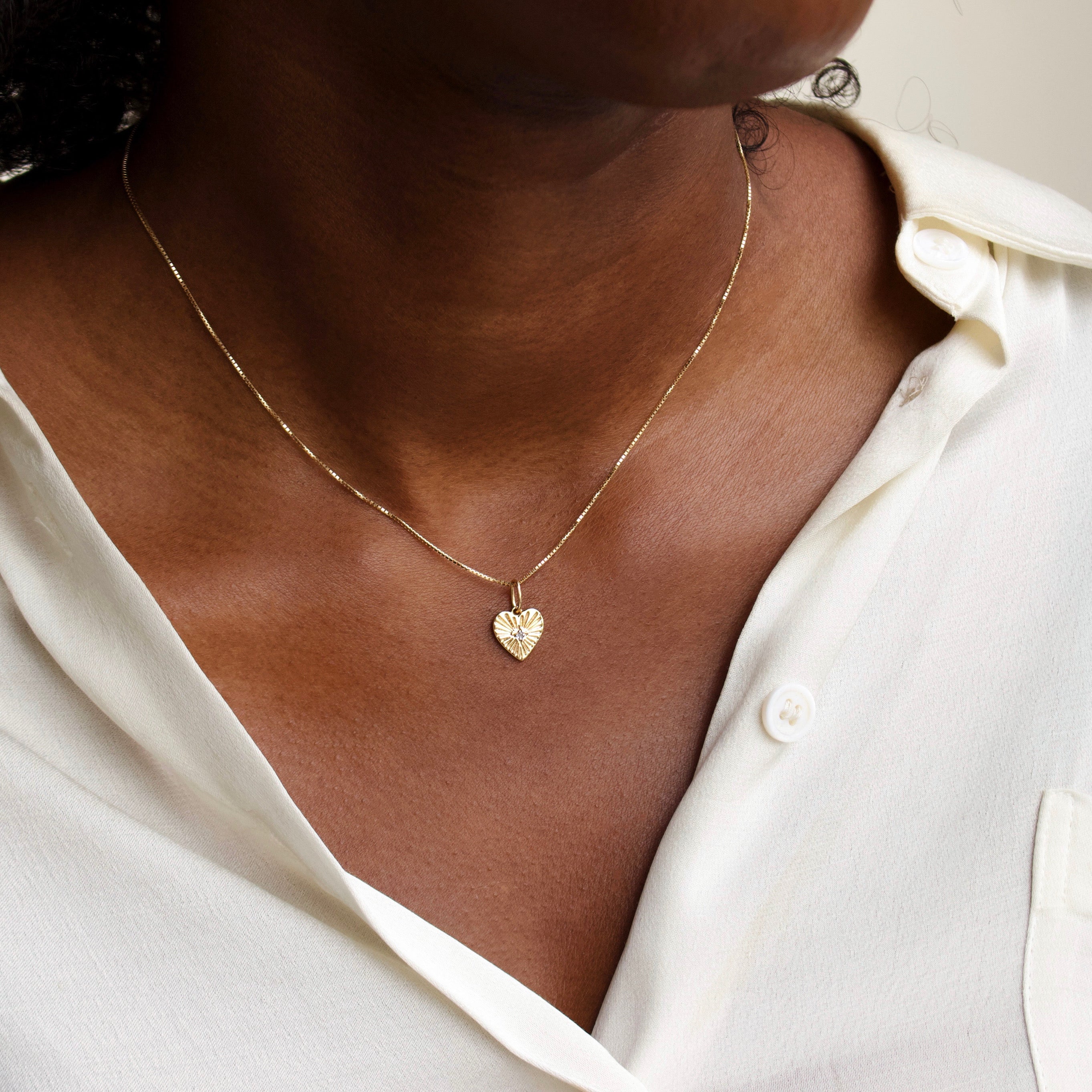 Treasured Diamond Heart Charm Secondary image