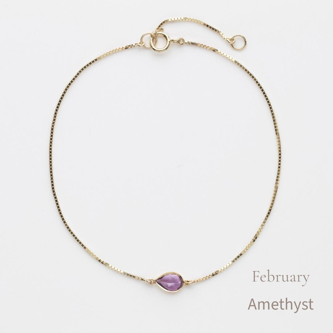 Birthstone Solitaire Bracelet