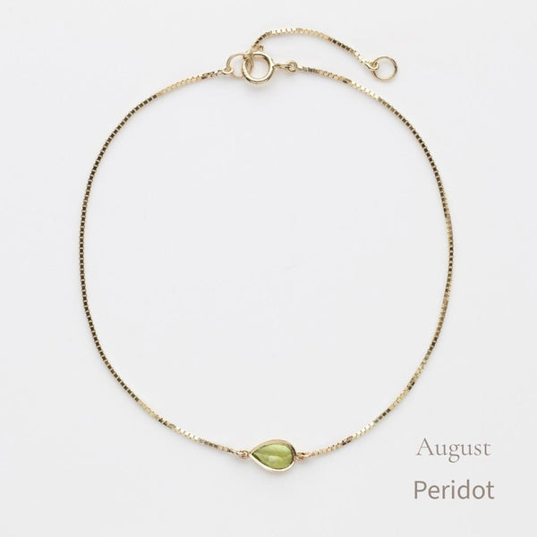 Birthstone Solitaire Bracelet