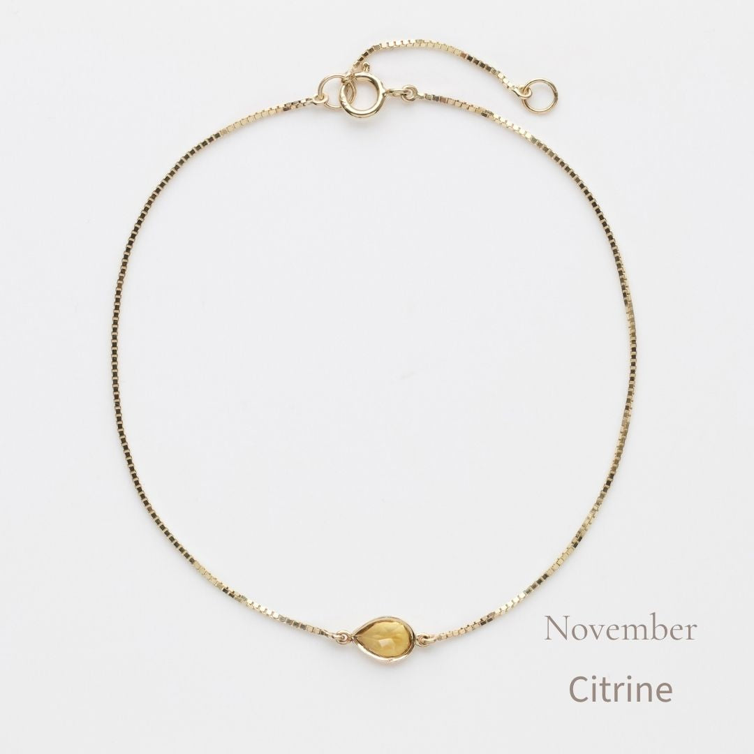 Birthstone Solitaire Bracelet
