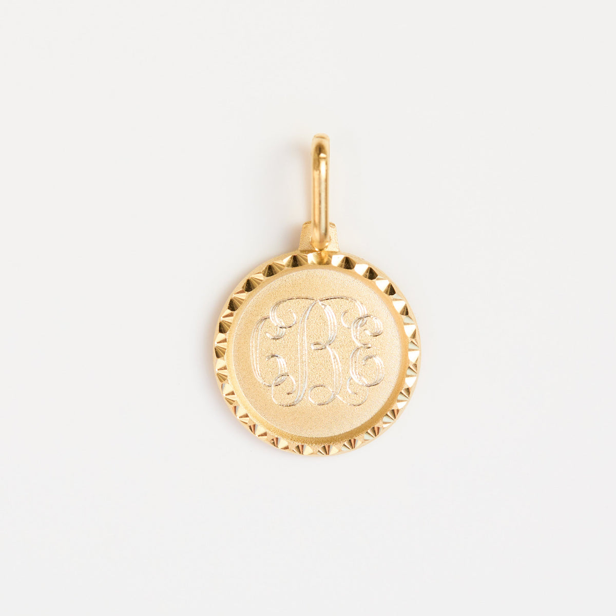 Heirloom Aurora Monogram Diamond Cut Coin