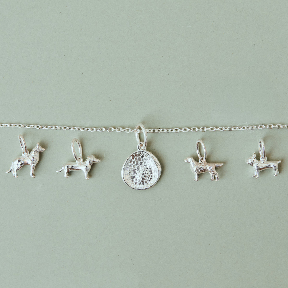 Custom Made Dog Nose Print Pendant Necklace