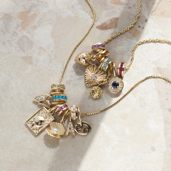 Treasured Diamond Heart Charm