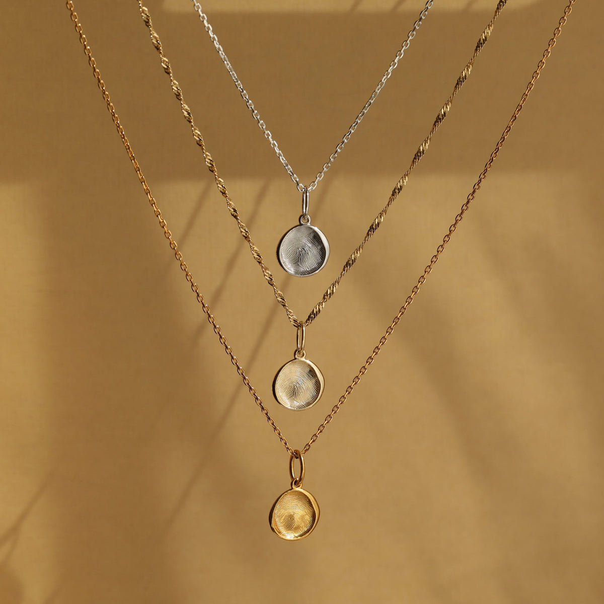 Custom Made Fingerprint Pendant Necklace