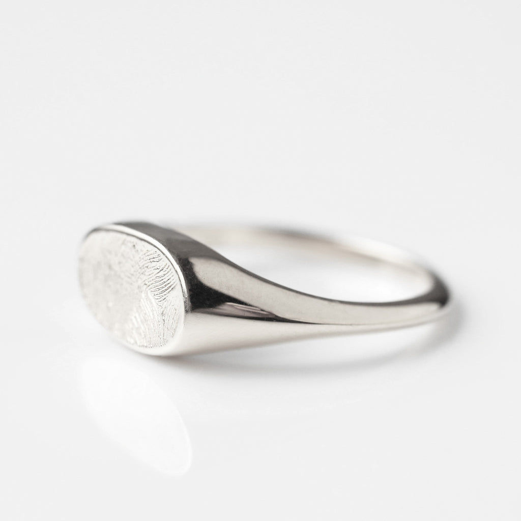 Custom Made Fingerprint Signet Ring