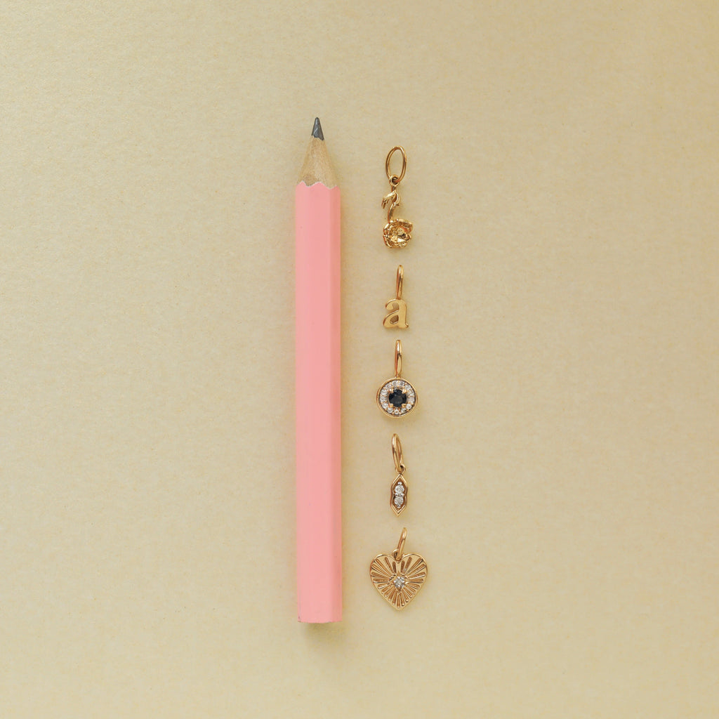Treasured Diamond Heart Charm