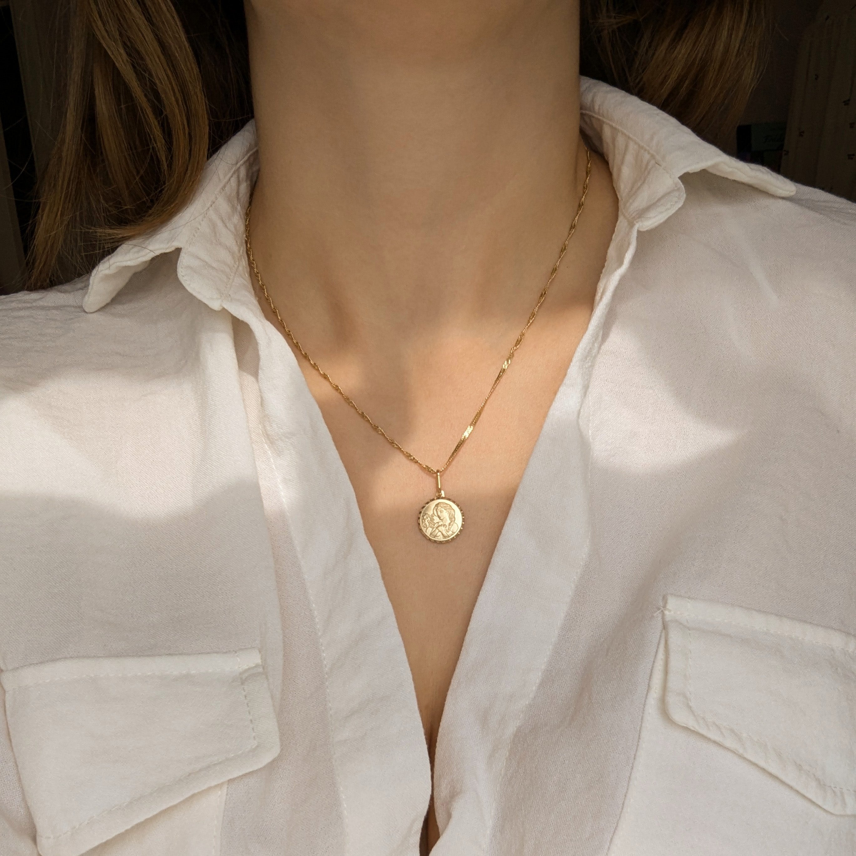 Treasured Zodiac Diamond Cut Pendant Secondary image