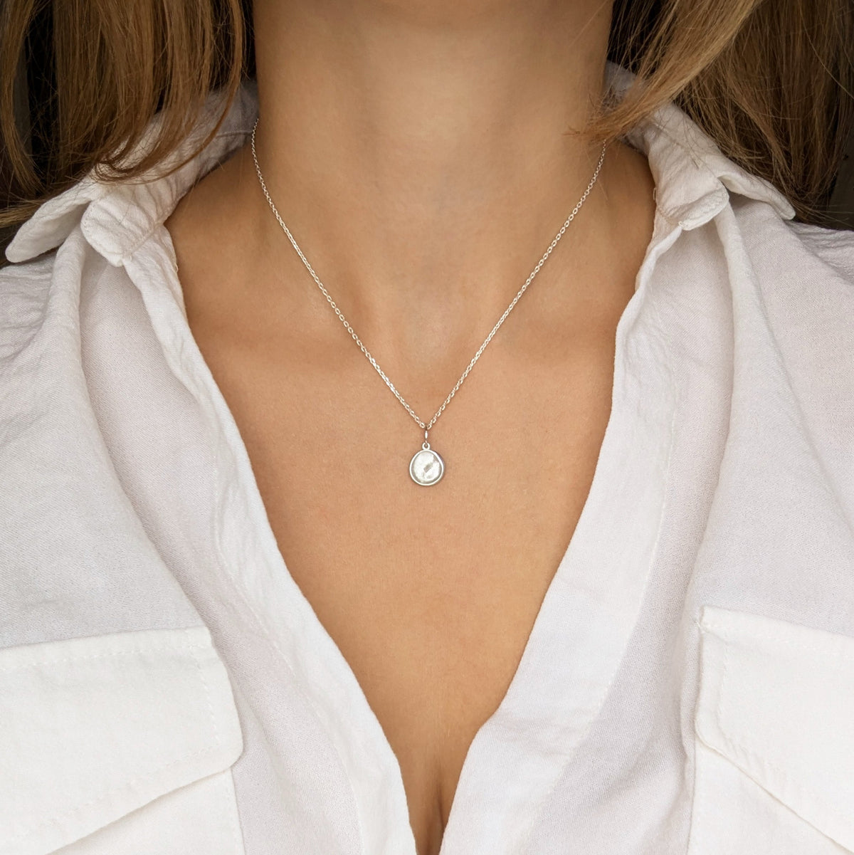 Custom Made Fingerprint Pendant Necklace
