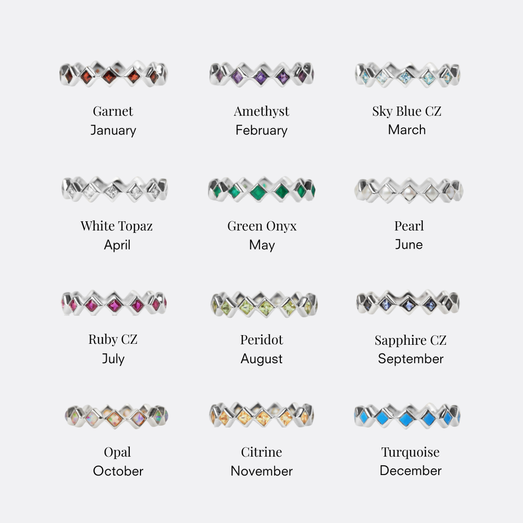 Icon Zoe Sugg Birthstone Eternity Ring