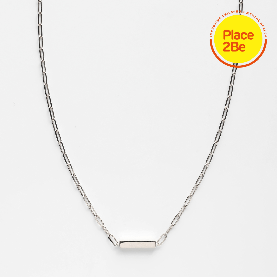 Your Safe Space Engravable Bar Necklace Main image